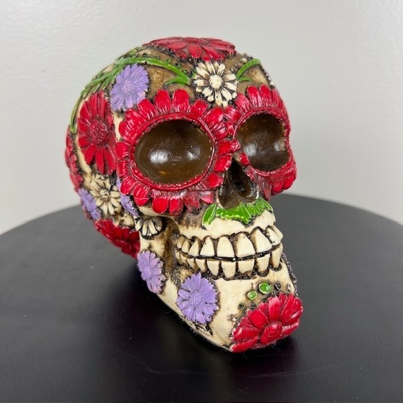 Other - Day of The‎ Dead Bright Floral Blooms Sugar Skull Mexico